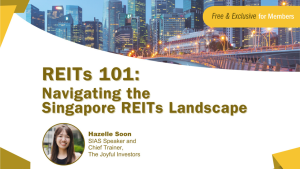 Read more about the article [SIAS Webinar] REITs 101 – Navigating the Singapore REITs Landscape